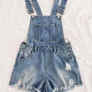 Short overall denim